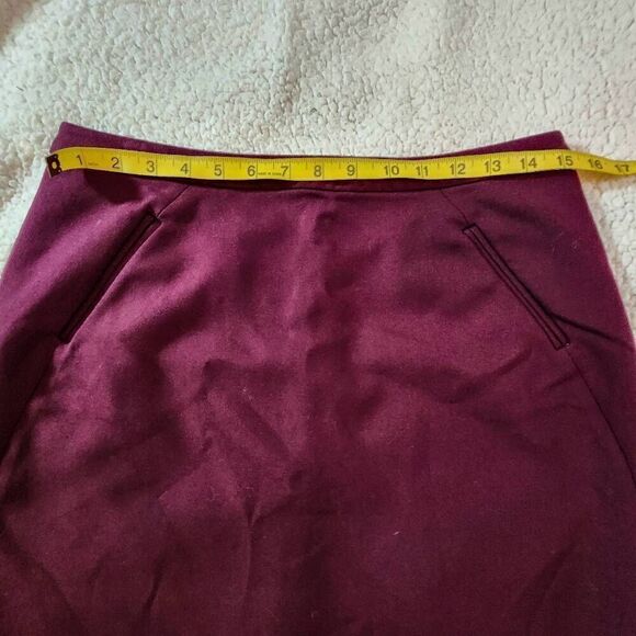 Ann Taylor LOFT Womens Pencil Skirt Maroon NWOT Size 6 - Picture 5 of 6